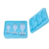 Mananca-ma! - Cuburi de Gheata in Forma de Dop Anal Tavita din Silicon pentru Racorirea Amuzanta a Bauturilor