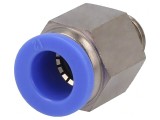 Racord push-in alamă nichelată BLUELINE 0,95-15bar