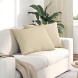 vidaXL Perne pentru canapea 2 pcs Crem 70 x 50 cm țesătură 42013746