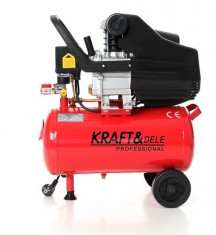 Compresor de aer industrial 24 litri, 2.8kW, 220V KraftDele KD400 TBC foto