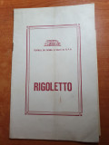 Program teatrul de opera si balet RPR 11 februarie 1966-rigoletto-giuseppe verdi