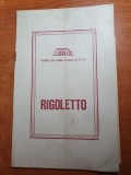 program teatrul de opera si balet RPR 11 februarie 1966-rigoletto-giuseppe verdi