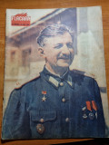 Revista Flacara, 15 Septembrie 1954, Art. Caracal, Alexandru Toma, Litoral, Baile Herculane, 34 pagini, Stare Buna