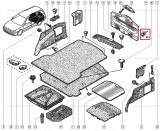 Surub fixare capitonaj hayon Renault Laguna, Original 7701205121 Kft Auto, Automobile Dacia Mioveni