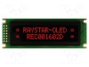 Afișaj OLED alfanumeric 16x2 RAYSTAR OPTRONICS 85x30x10mm roșu PIN 14