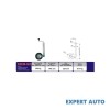 Roata Manevra Remorca CKM02 Mare, Sustinere Metal, Fabricat UE, Compatibil Diverse Remorci - Dimensiuni in Imagini