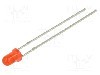 Dioda LED, 3mm, ro&amp;#351;ie, 220...330mcd, 12mA, 5V, OPTOSUPPLY - OSR5JA3134A-5V