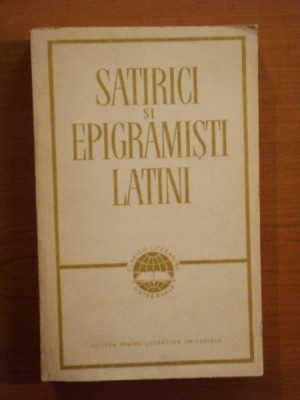 SATIRICI SI EPIGRAMISTI LATINI foto