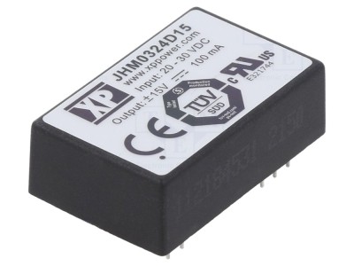 Convertor DC/DC 3W 15V/-15V THT foto
