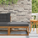 vidaXL Taburet pentru exterior Lemn Solid de Acacia natural 900529