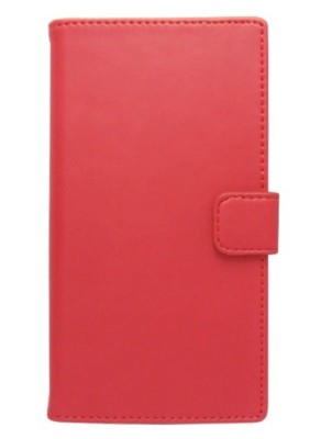 Husa tip carte cu stand universala reglabila (Modern) rosie pentru telefoane cu diagonala de 4,7 - 5,1 inch foto