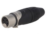 Mufă XLR mamă 4 pini cablu 133V 10A