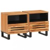 VidaXL Noptiere, 2 buc., 40x34x46 cm, lemn masiv de acacia 377469