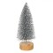 Brad Decorativ Glitter, Argintiu, Lemn, 17cm