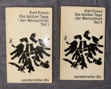 Die letzten Tage der Menschheit in 2 B&auml;nden von Karl Kraus
