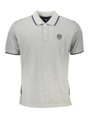 Tricou polo barbati, cu mini logo brodat, Regular fit, Gri, S foto