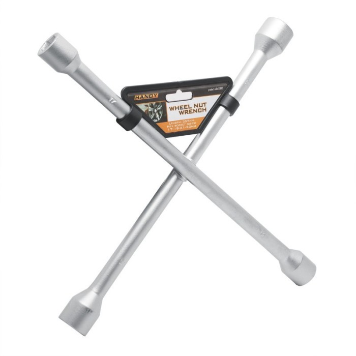 Cheie pentru roata auto Handy, 17/19/21/23 mm, tip T