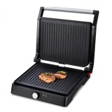 Cumpara ieftin Grill electric Heinner, 2000 W, maner rece, 29 x 23 cm, Negru/Argintiu