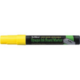 Marker Cu Cerneala Opaca, Artline, Pentru Table De Scris, Varf 2.0mm - Galben Fluorescent