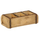 vidaXL Tavă, 30x14x9 cm, lemn masiv reciclat
