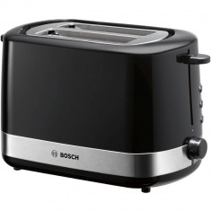 Prajitor de paine Bosch TAT7403, 800 W, 2 felii, Negru