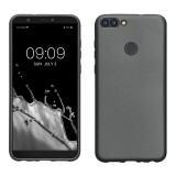 Husa kwmobile pentru Huawei P Smart (2017), Silicon, Gri, 44431.232