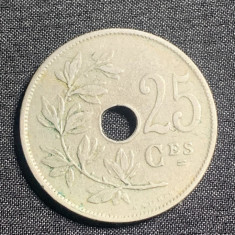 Moneda 25 centimes 1908 Belgia