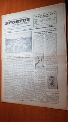 sportul popular 10 august 1953-ciclism,natatie,polo,box,handbal foto