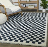 Cumpara ieftin Covor Premium Belgian Model Sherpa 52992-966, Marime 120 x 170 cm, Crem, Negru, Inaltime Fir 30 mm, Antialergic, Polipropilena, Living, Dormitor, Sufr
