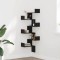 vidaXL Etajera de colț Stejar negru 45 x 45 x 147 cm Lemn compozit 868053