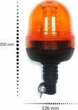 Girofar LED 12-24V 40 LEDURI Prindere Tija Flexibila ECE R65, R10, EMC Utilitare Agricole Auto