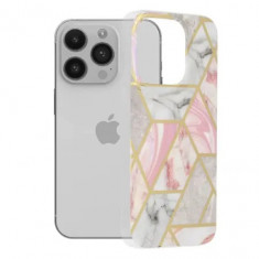 Husa iPhone 14 Pro Marble Roz