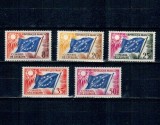 Franta 1958 - Consiliul Europei, steagul, serie neuzata