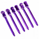 Clipsuri de Par Metalice Pro Master Purple, 12 Buc