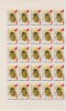 ROMANIA 1999 LP 1480 INSECTE SUPRATIPAR VALOARE 100L/70L 25 TIMBRE MNH, Nestampilat