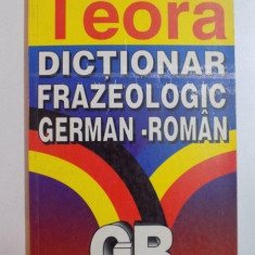 DICTIONAR FRAZEOLOGIC GERMAN- ROMAN de ALEXANDRU ROMAN 1998