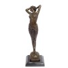 Dansatoare trezita - statueta din bronz pe soclu din marmura JK-17, Nuduri