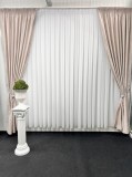 Set doua draperii Gravel, crem roze