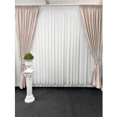 Set doua draperii Gravel, crem roze