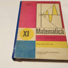 MATEMATICA. ELEMENTE DE ANALIZA MATEMATICA. MANUAL PENTRU CLASA A XI-A Gh. Gussi