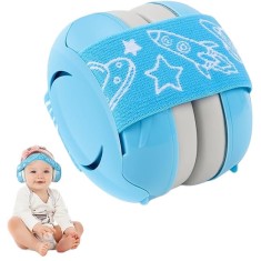 Casti antifonice pentru copii si bebelusi 3-36 luni WePro Store, protectie auditiva in medii zgomotoase, sistem de prindere sigur pentru fontanela, be