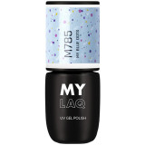 Cumpara ieftin MYLAQ UV Gel Polish lac de unghii sub forma de gel culoare My Blue Dots 5 ml