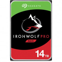 Hdd intern seagate 3.5 14tb ironwolf pro sata 6gb/s 7200rpm foto