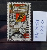 TS21 - Timbre serie - Elvetia - Helvetia 1941 Mi398, Stampilat