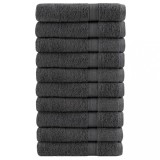VidaXL Prosoape premium SOLUND 10 buc antracit 100x200 cm 600 gsm