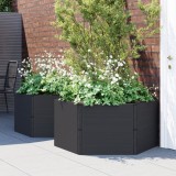 vidaXL Jardiniere de grădină, 2 buc., antracit, PP
