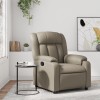 VidaXL Fotoliu rabatabil, cappuccino, piele ecologică 373566
