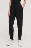 Adidas Performance pantaloni de alergare Own the Run culoarea negru, uni IK7444