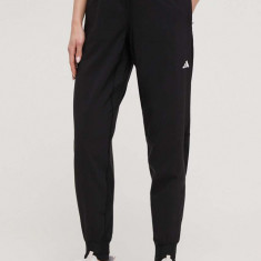 adidas Performance pantaloni de alergare Own the Run culoarea negru, uni IK7444