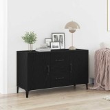 Bufet Negru din Stejar - 100 x 36 x 60 cm - Fabricat din Lemn Ingineresc